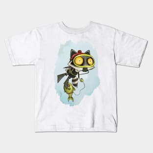 Raccousteau - for true scuba divers and ocean lovers Kids T-Shirt